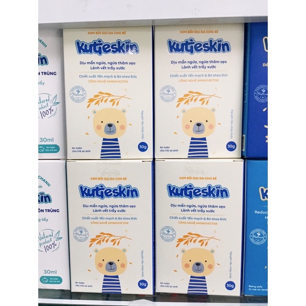 KUTIESKIN Kem bôi da tự nhiên chăm sóc làn da bé, Kem chàm sữa