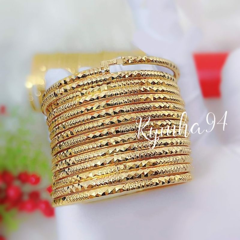 Vòng simen xi mạ 18 khóa lưỡi gà chuẩn màu có khắc kí hiệu