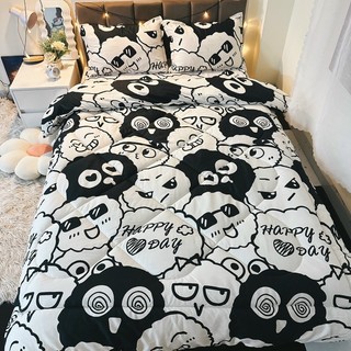 Bộ chăn ga gối Poly Cotton 5 món chăn phao - TH15