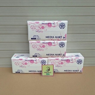 GIẤY RÚT LỤA  CAO CẤP MEDIA MART 300 TỜ 3 LỚP- SIÊU MỀM MỊN VÀ ĐẠI