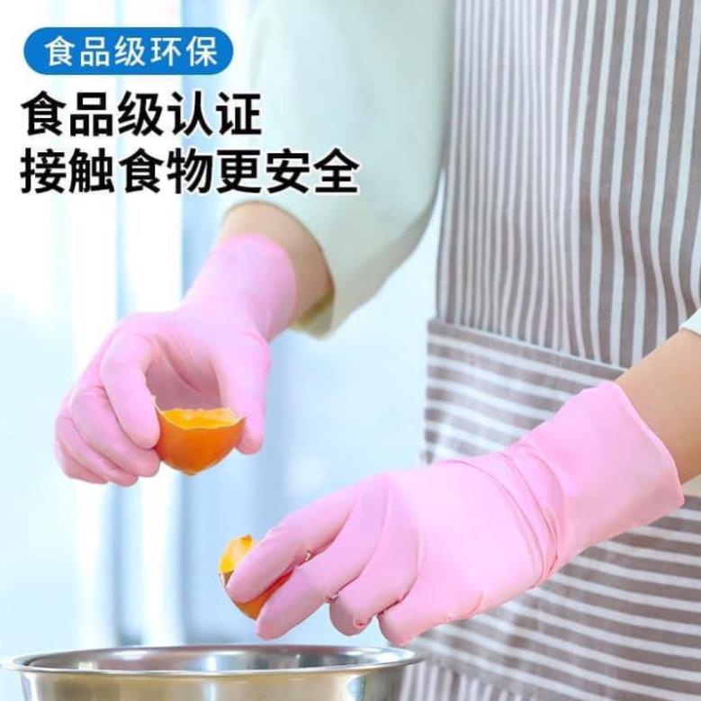 Găng Tay Cao Su Hộp 100 Chiếc Màu Hồng Siêu Dai Đầu Ngón Tay Có Nhám  Giadung12
