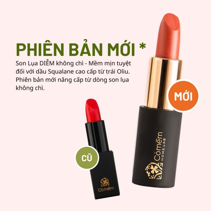 Son Môi Lụa Không Chì Thiên Nhiên Cỏ Mềm An Toàn Cho Mẹ Bầu