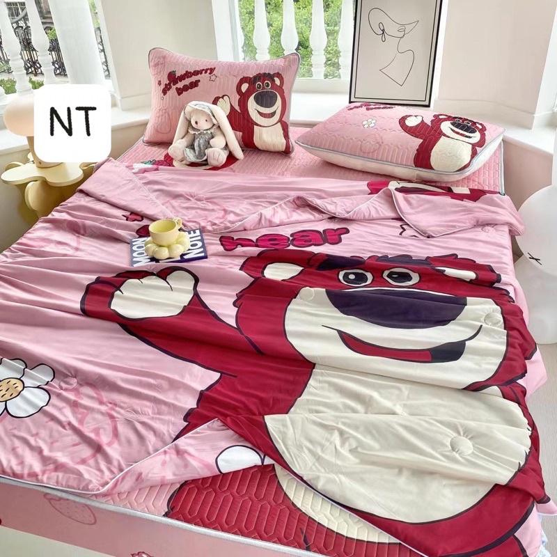 Chăn Thun Lạnh mềm mịn như bún mát lạnh mẫu mã cực xinh dành cho mùa hè kt 2mx2m3