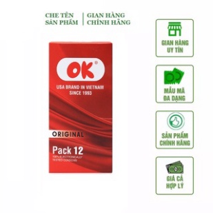 Bao Cao Su OK Original Chính Hãng siêu mỏng kéo dài thời gian quan hệ- Tổng kho bao cao su Hà Nội