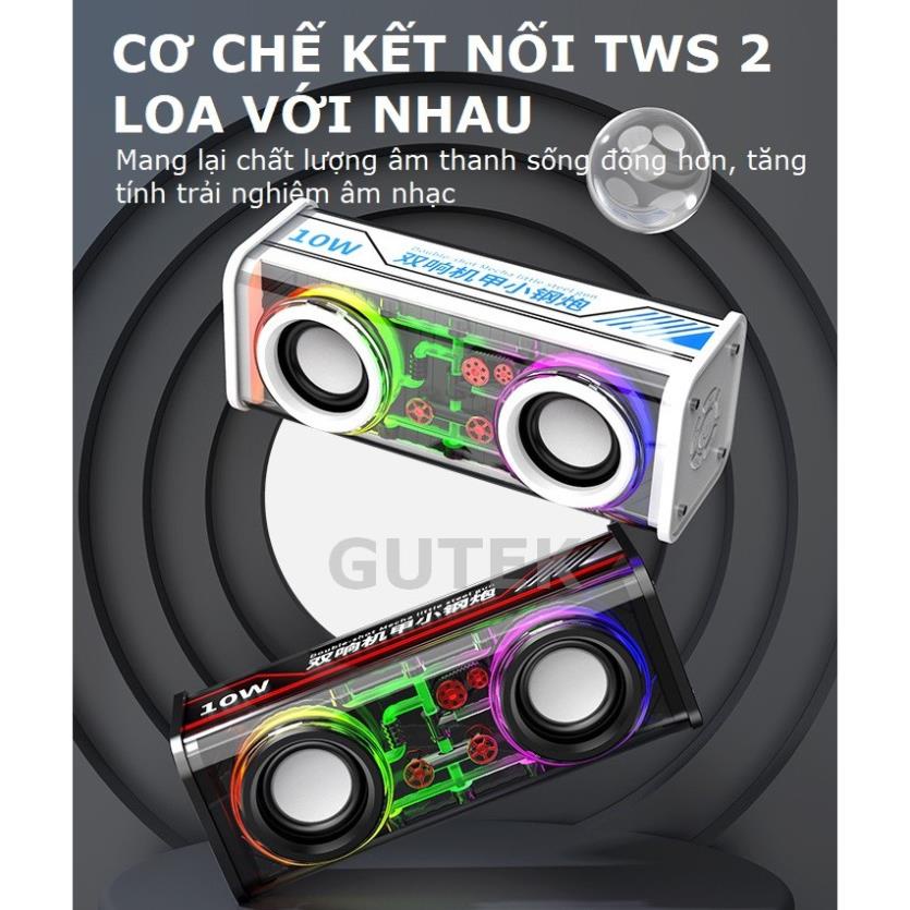 Loa bluetooth không dây V8 mini cầm tay công suất lớn, âm thanh hay, led nháy theo nhạc- LC DESIGN