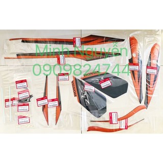 Full bộ tem xe Ab thái màu đen cam chính hãng