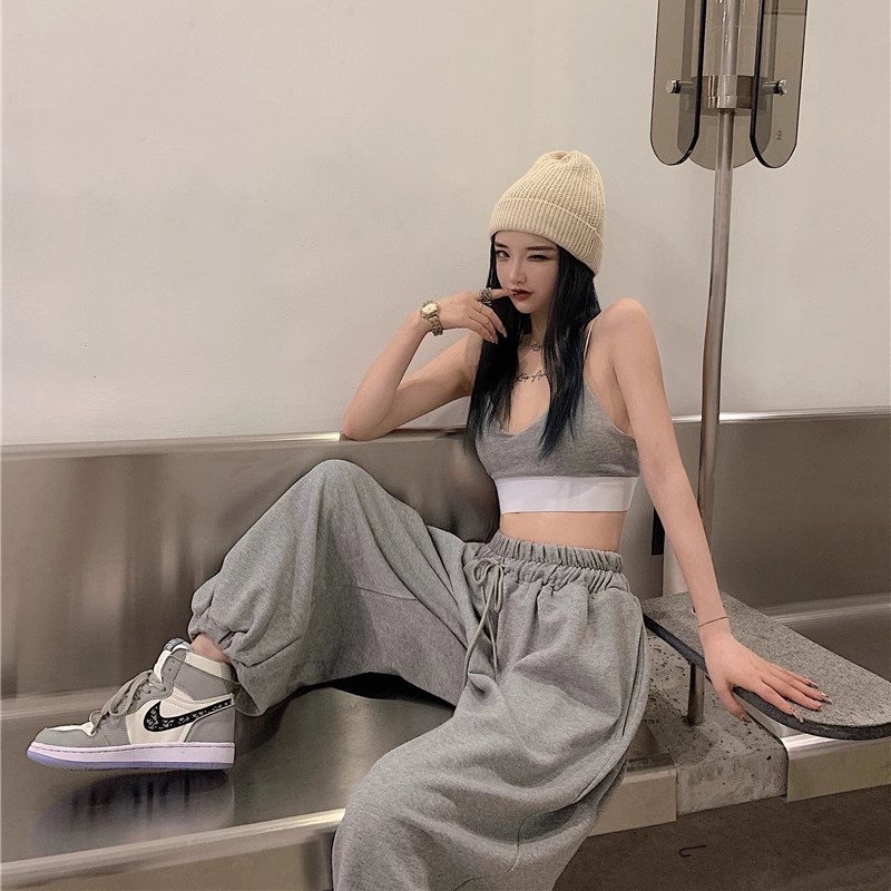 Jiashucheng Quần Dài Lưng Cao Dáng Rộng Vải Mỏng Thời Trang Mùa Hè Cho Nữ