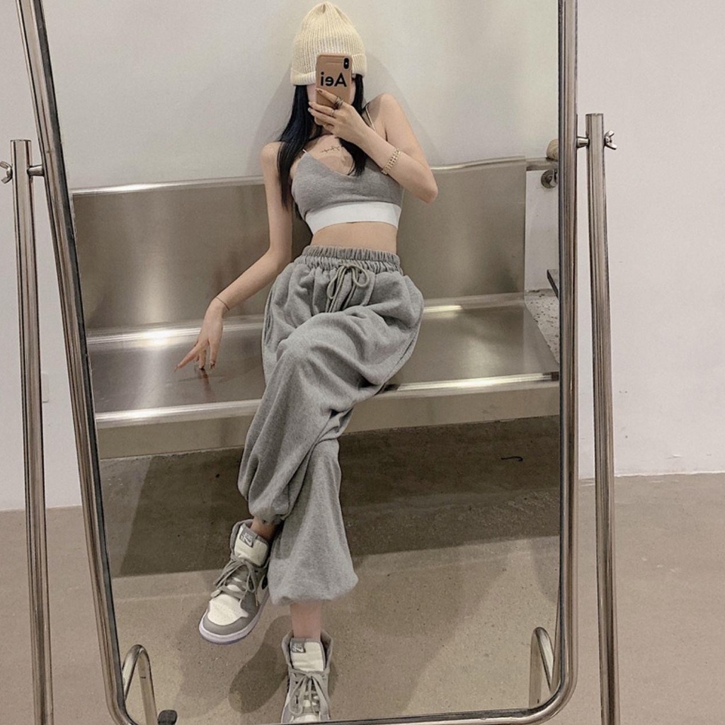 Jiashucheng Quần Dài Lưng Cao Dáng Rộng Vải Mỏng Thời Trang Mùa Hè Cho Nữ