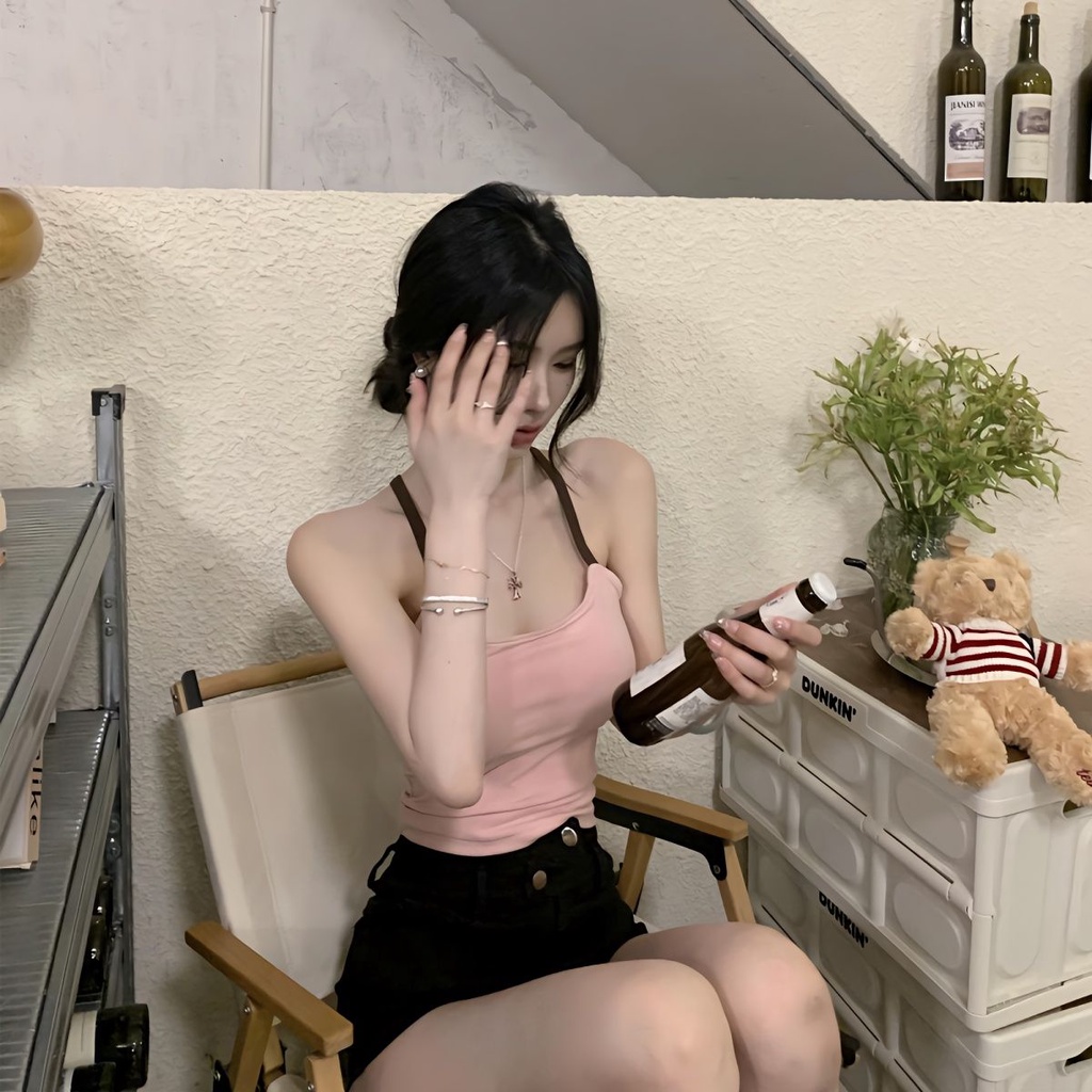 Jiashucheng Áo Lót Đệm Ngực Mỏng Vừa Vặn Với Thiết Kế Hai Dây Màu Xám Ngọt Ngào Phù Hợp Với Bảng Hiệu Jiashucheng