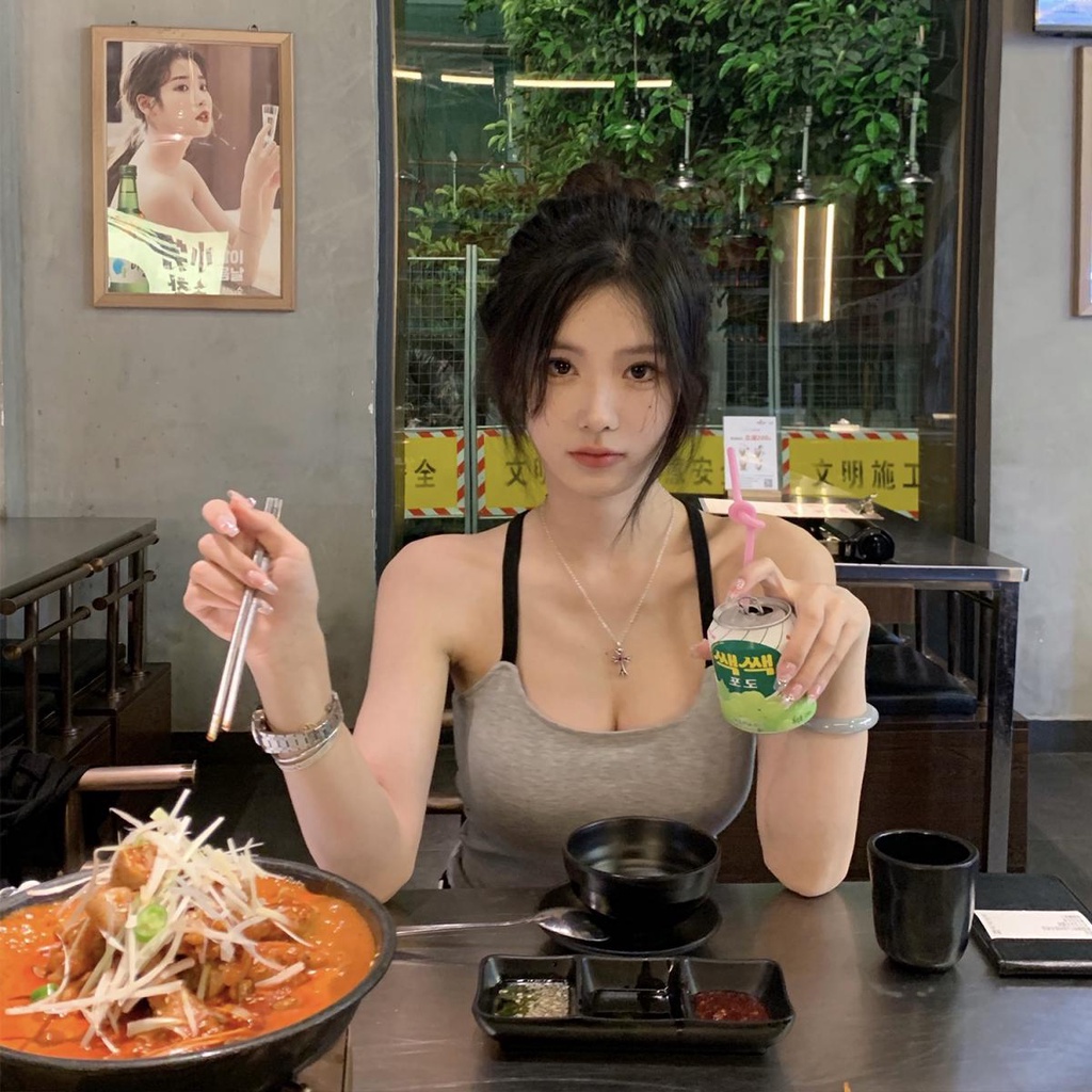 Jiashucheng Áo Lót Đệm Ngực Mỏng Vừa Vặn Với Thiết Kế Hai Dây Màu Xám Ngọt Ngào Phù Hợp Với Bảng Hiệu Jiashucheng