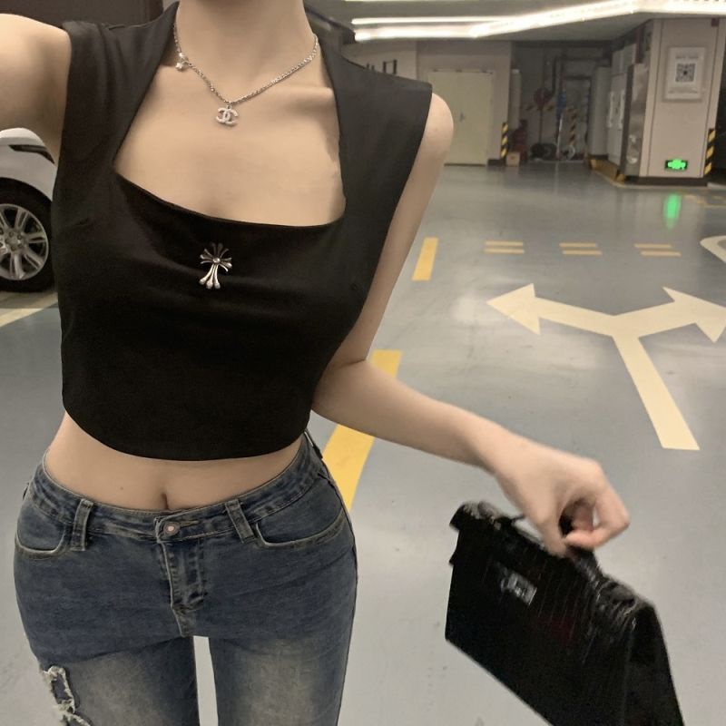 Jiashucheng Áo Hai Dây Ôm Dáng Mùa Hè Phong Cách Mới Cho Nữ