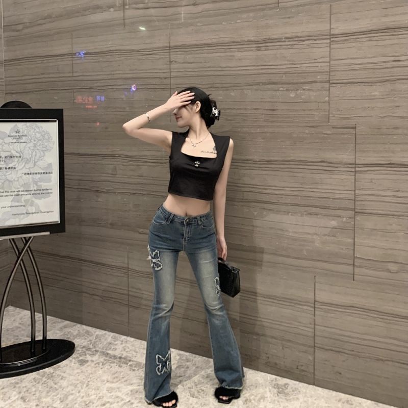 Jiashucheng Áo Hai Dây Ôm Dáng Mùa Hè Phong Cách Mới Cho Nữ