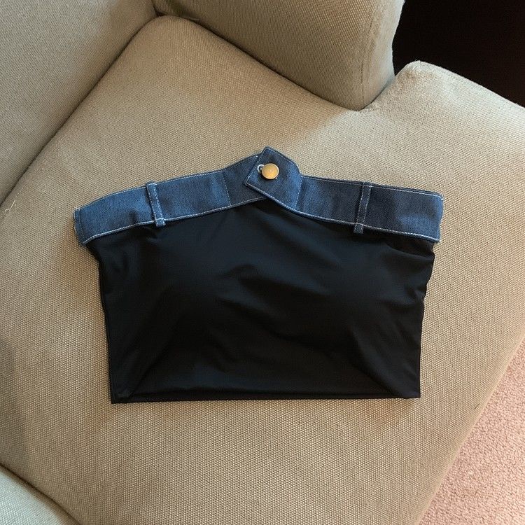 Jiashucheng Áo Ống Ôm Dáng Ngắn Quyến Rũ Thời Trang Mùa Hè Cho Nữ