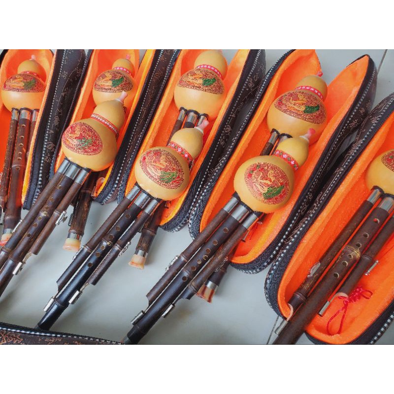Sáo bầu thật + Kèm Hộp đựng