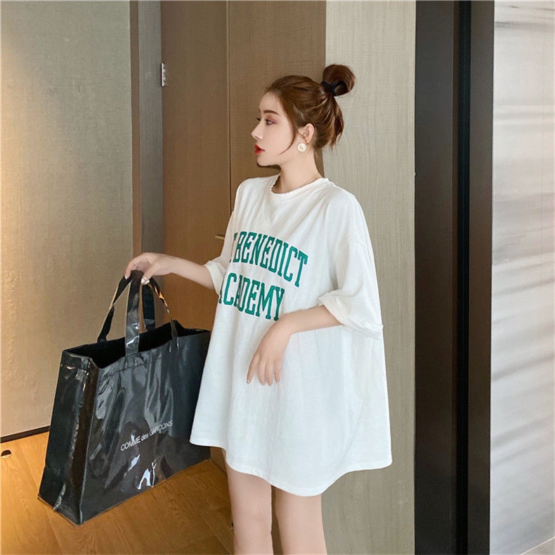 Jiashucheng Áo Thun Ngắn Tay Dáng Rộng Cỡ Lớn Thời Trang Mùa Hè Cho Nữ