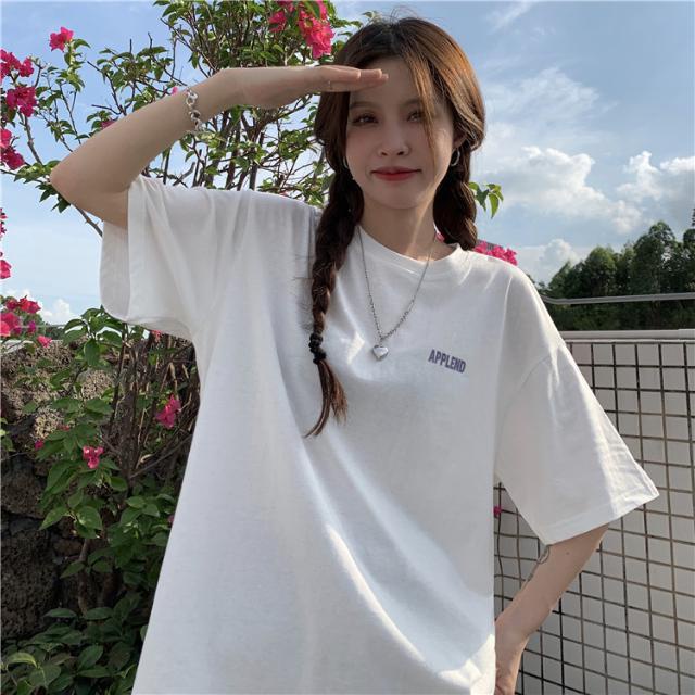 Jiashucheng Áo Thun Tay Ngắn Dáng Rộng In Hình Gấu Phong Cách Hàn Quốc Thời Trang Mùa Hè Mới Cho Nữ