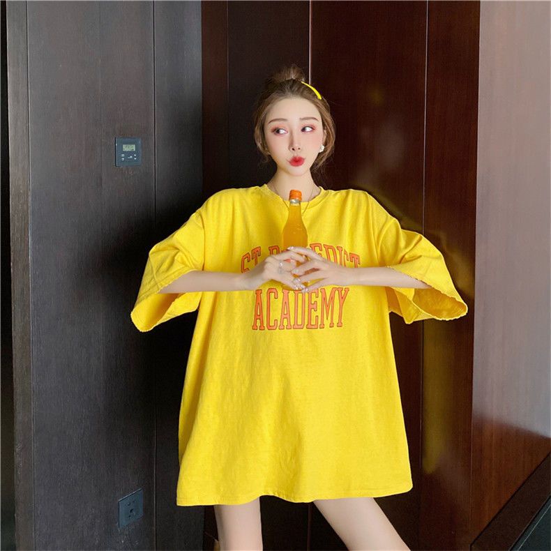 Jiashucheng Áo Thun Ngắn Tay Dáng Rộng Cỡ Lớn Thời Trang Mùa Hè Cho Nữ