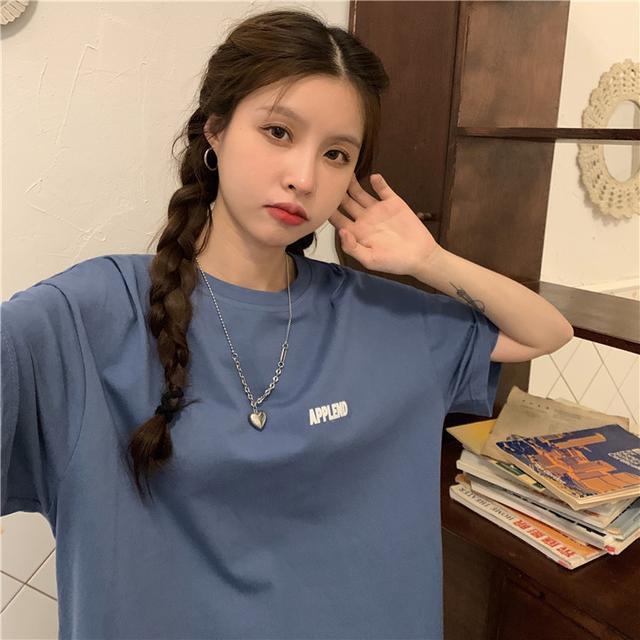 Jiashucheng Áo Thun Tay Ngắn Dáng Rộng In Hình Gấu Phong Cách Hàn Quốc Thời Trang Mùa Hè Mới Cho Nữ