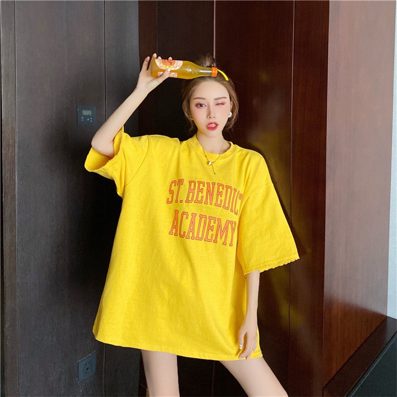 Jiashucheng Áo Thun Ngắn Tay Dáng Rộng Cỡ Lớn Thời Trang Mùa Hè Cho Nữ