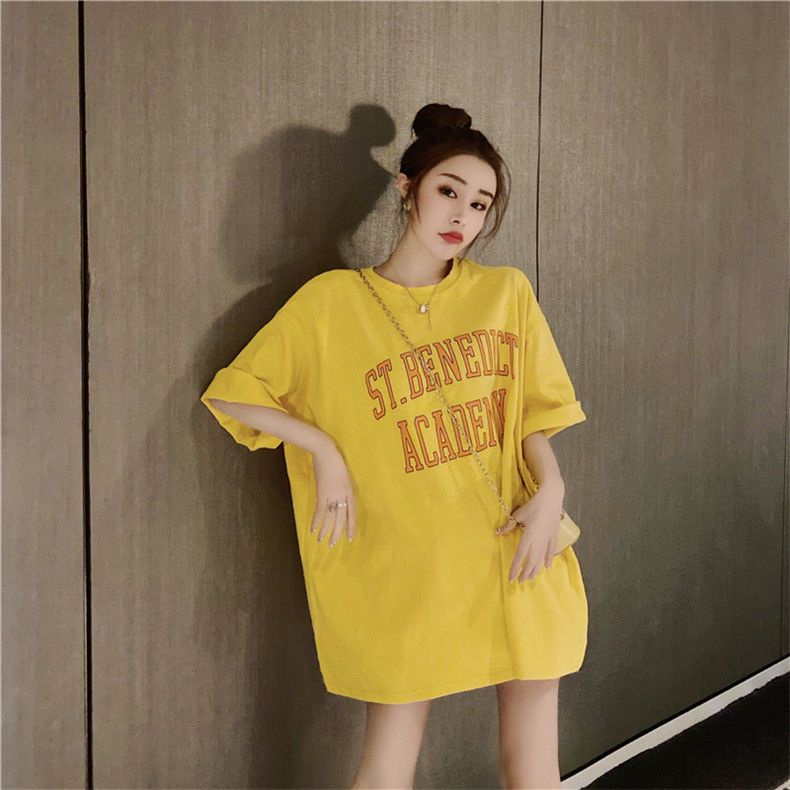 Jiashucheng Áo Thun Ngắn Tay Dáng Rộng Cỡ Lớn Thời Trang Mùa Hè Cho Nữ