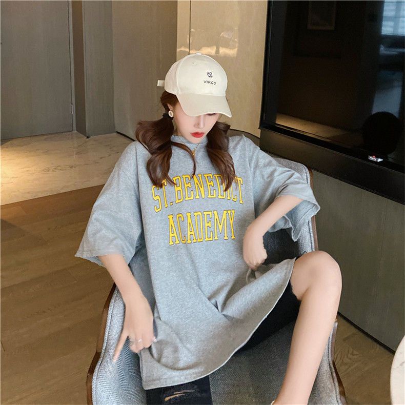 Jiashucheng Áo Thun Ngắn Tay Dáng Rộng Cỡ Lớn Thời Trang Mùa Hè Cho Nữ