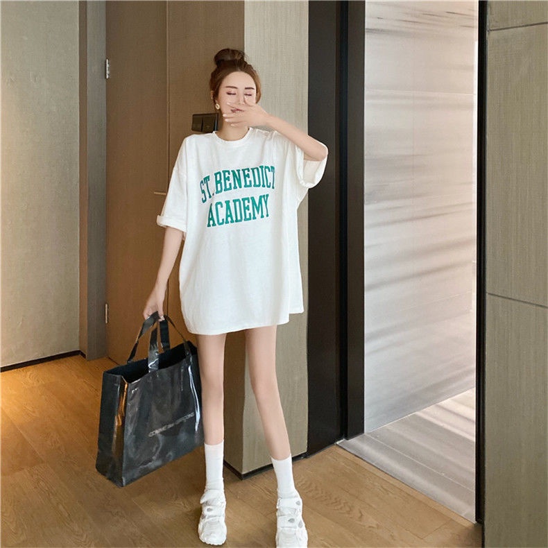 Jiashucheng Áo Thun Ngắn Tay Dáng Rộng Cỡ Lớn Thời Trang Mùa Hè Cho Nữ