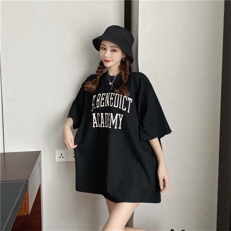 Jiashucheng Áo Thun Ngắn Tay Dáng Rộng Cỡ Lớn Thời Trang Mùa Hè Cho Nữ