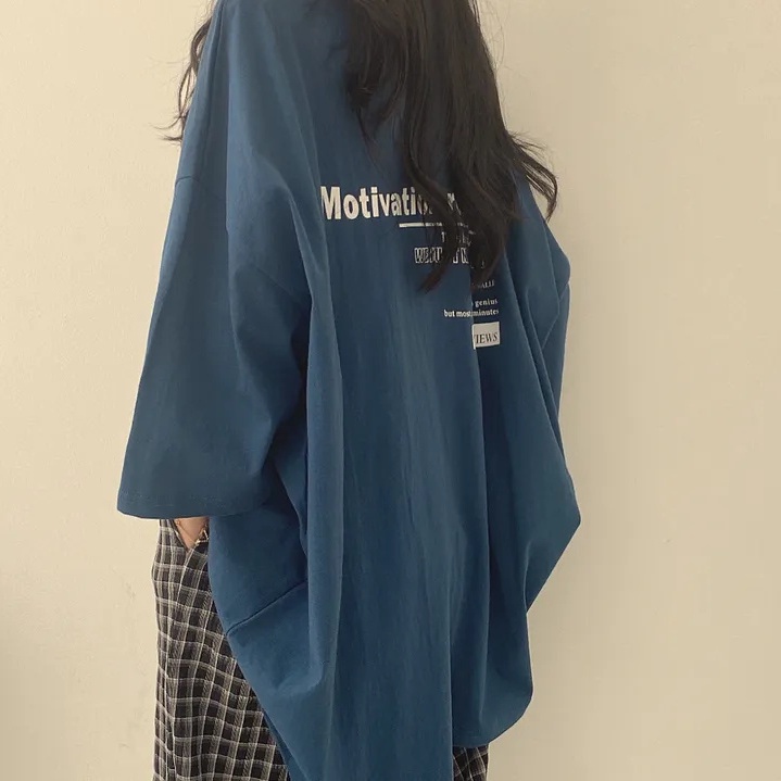 Jiashucheng Áo Thun Cotton Tay Ngắn Dáng Rộng Thời Trang Mùa Hè Phong Cách Hàn Quốc Cho Nữ