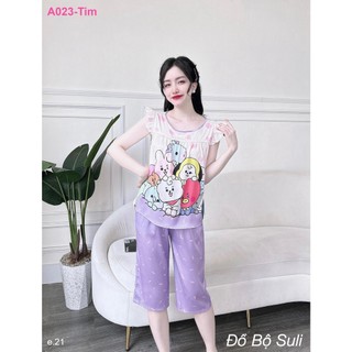 Bộ Lửng Lụa Latin Siêu Xinh A023 - Đồ Bộ Suli