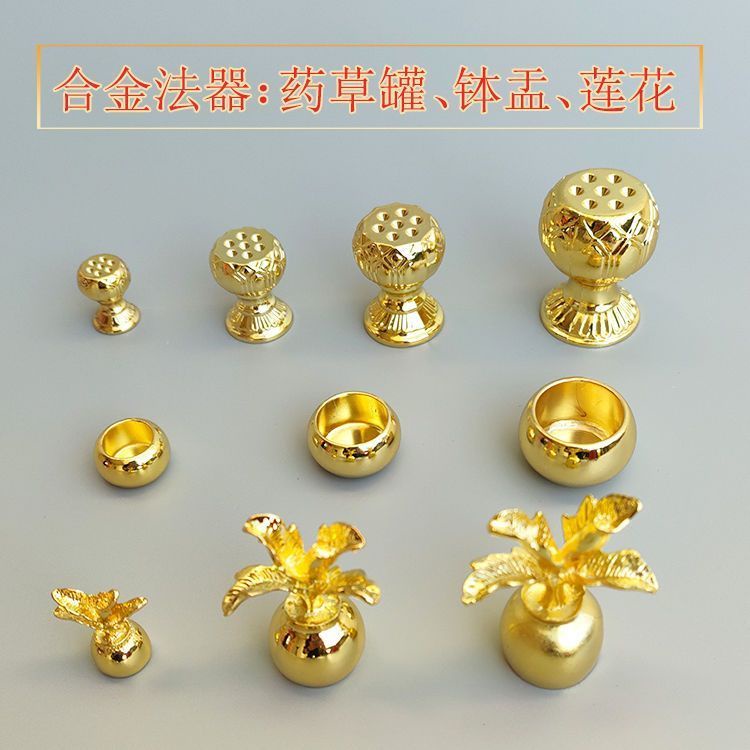 Tượng Phật Shakyamuni Hình Hoa Sen Bằng Hợp Kim Trang Trí Nhà Cửa