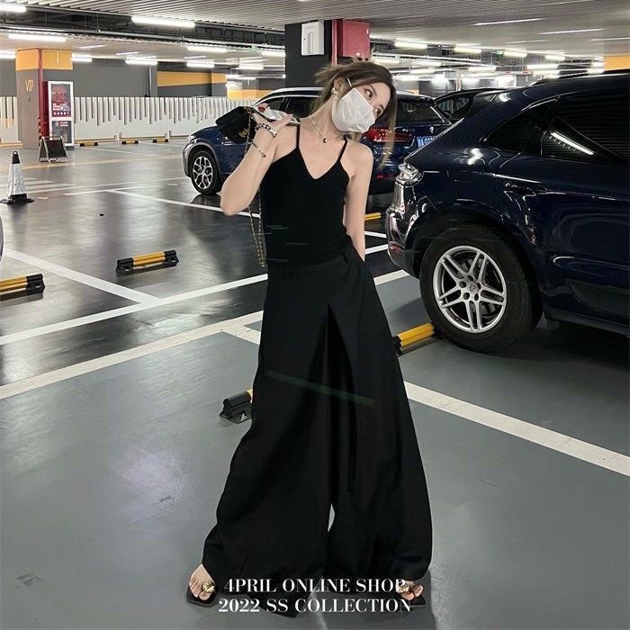 Jiashucheng Quần Ống Rộng Mỏng Cỡ Lớn Phong Cách Mùa Hè Thông Thường