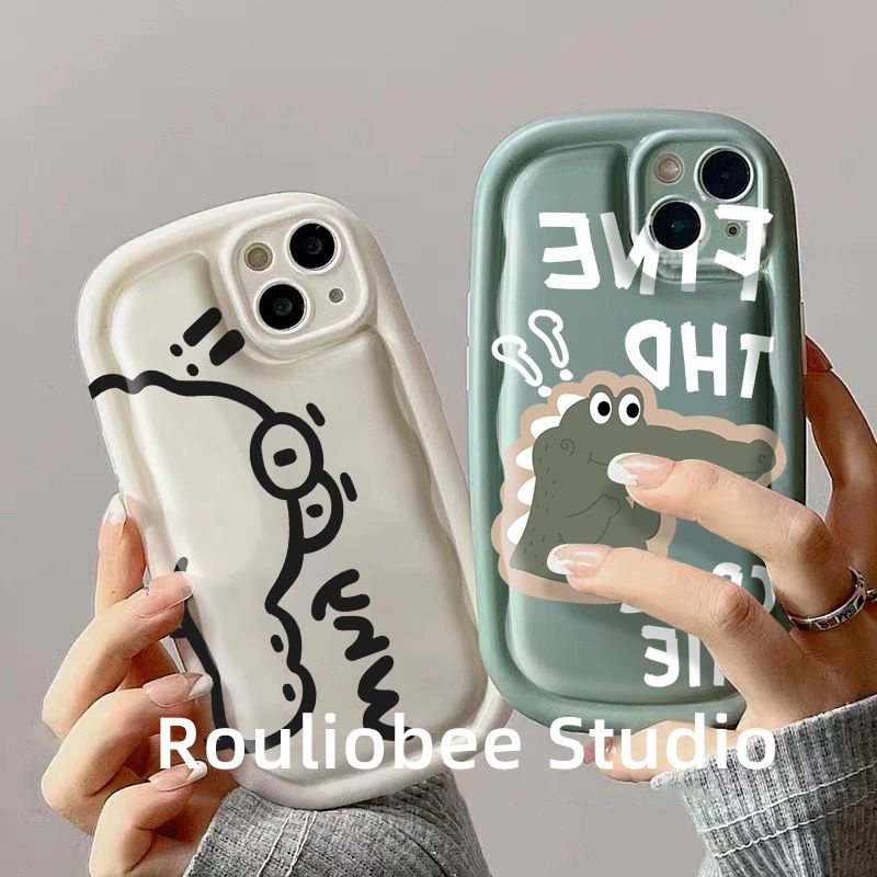 Ốp Điện Thoại Siêu Mỏng Chống Rơi Họa Tiết Cá Sấu Cho iPhone11 12 13 14promax xs / xr 11 7p / 8