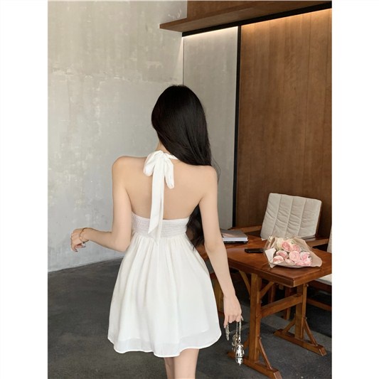 Jiashucheng Đầm Hai Dây Cổ Chữ V Dáng Ôm Thời Trang Quyến Rũ Cho Nữ