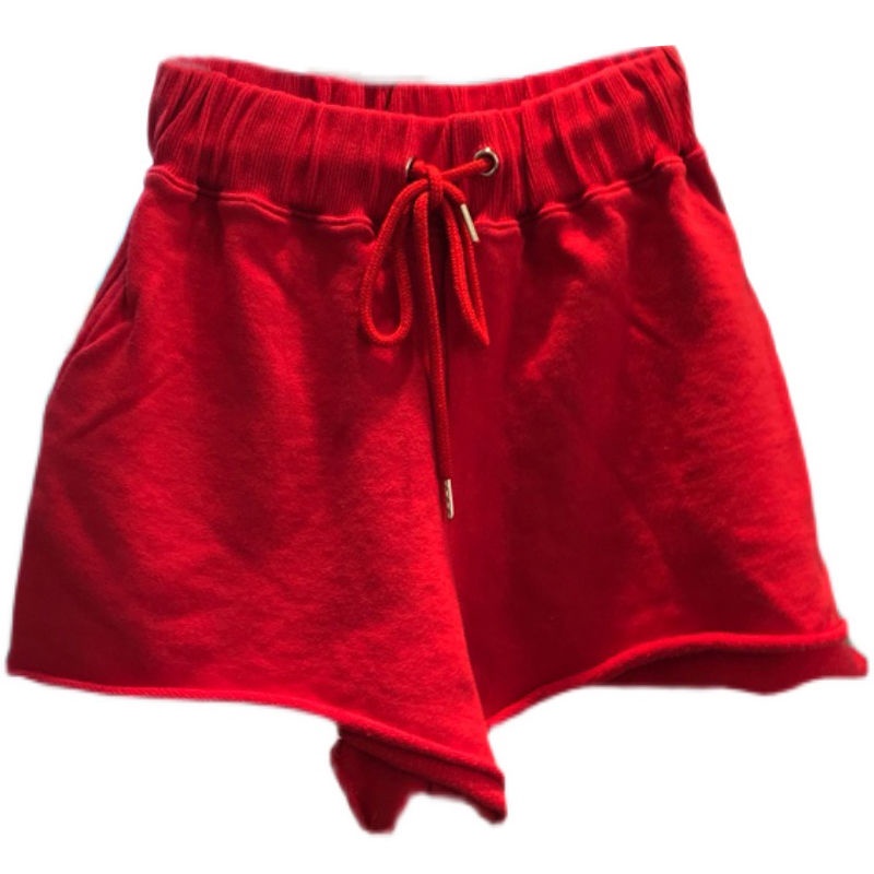 Jiashucheng Quần Short Lưng Cao Ống Rộng Phối Dây Rút Phong Cách Dongdaemun Hàn Quốc Thời Trang Mùa Hè Mới Cho Nữ