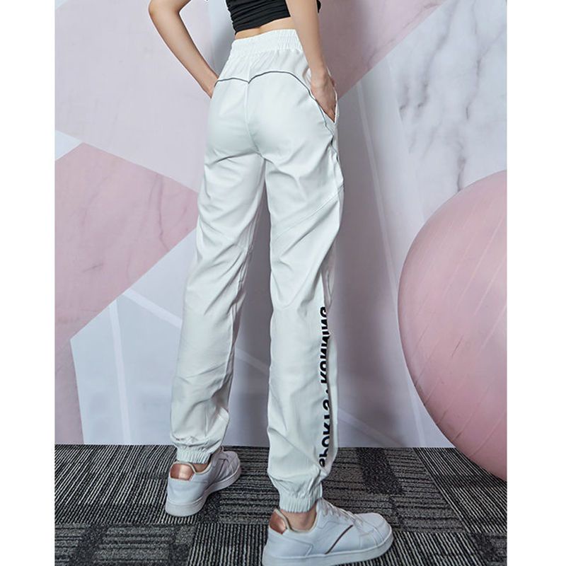 Quần Dài Thể Thao Lưng Cao Dáng Rộng Thời Trang Mùa Hè Cho Nữ