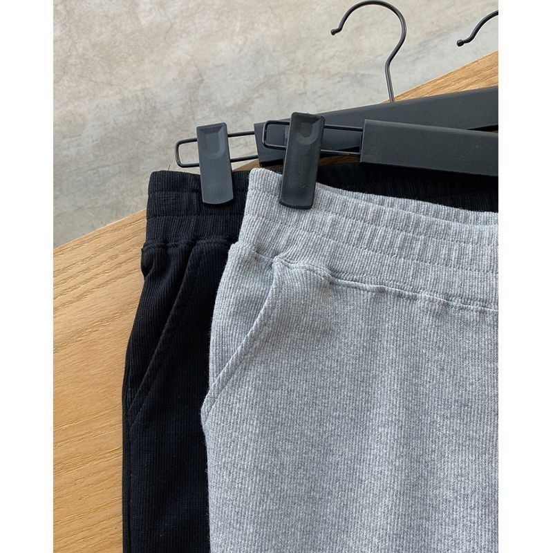 Jiashucheng Quần Thể Thao Dài Đến Mắt Cá Chân Dáng Rộng Bằng Lụa Lạnh Mỏng Kích Thước Lớn Phong Cách Mới Mùa Hè Dễ Phối Đồ