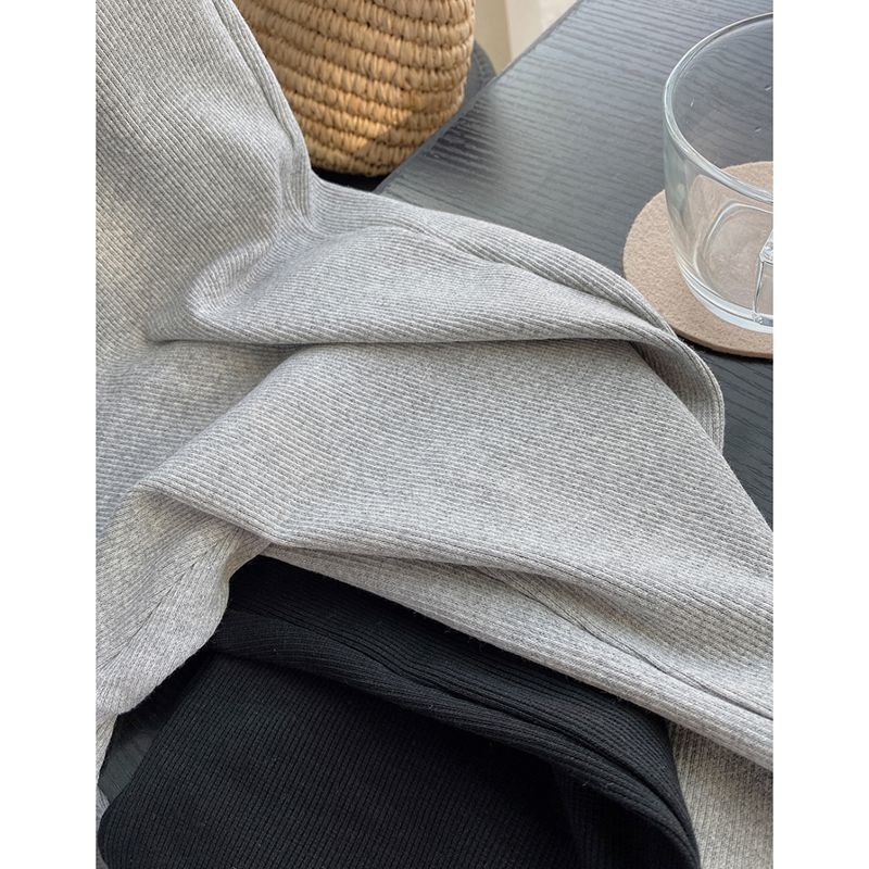 Jiashucheng Quần Thể Thao Dài Đến Mắt Cá Chân Dáng Rộng Bằng Lụa Lạnh Mỏng Kích Thước Lớn Phong Cách Mới Mùa Hè Dễ Phối Đồ