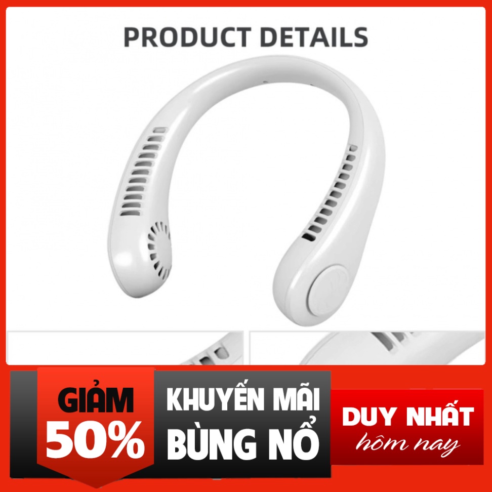 Quạt làm mát mini đeo cổ không cánh có thể sạc lại bằng cổng USB rẻ nhất shopee | BigBuy360 - bigbuy360.vn