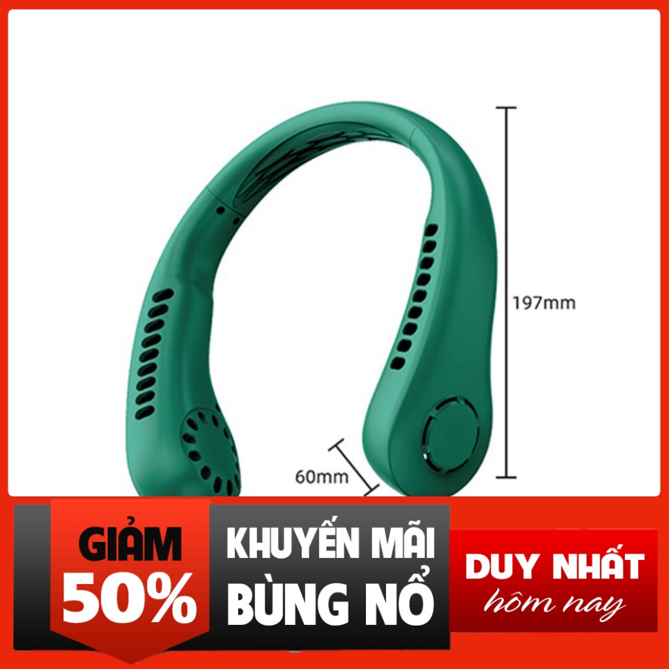 Quạt làm mát mini đeo cổ không cánh có thể sạc lại bằng cổng USB rẻ nhất shopee | BigBuy360 - bigbuy360.vn