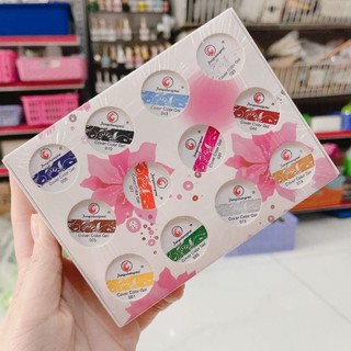 Set gel vẽ 12 màu Fengshangmei chất gel vẽ màu đậm đặc loại 1