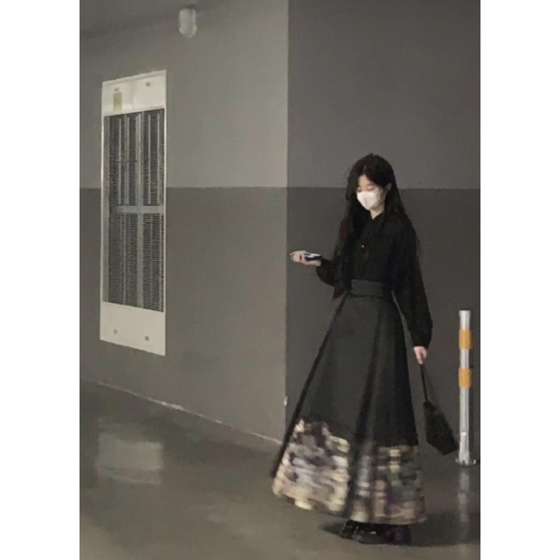 Set Áo Thun + Chân Váy Hai Mảnh Ôm Dáng Phong Cách Trung Hoa Thời Trang Mới 2023 6.253