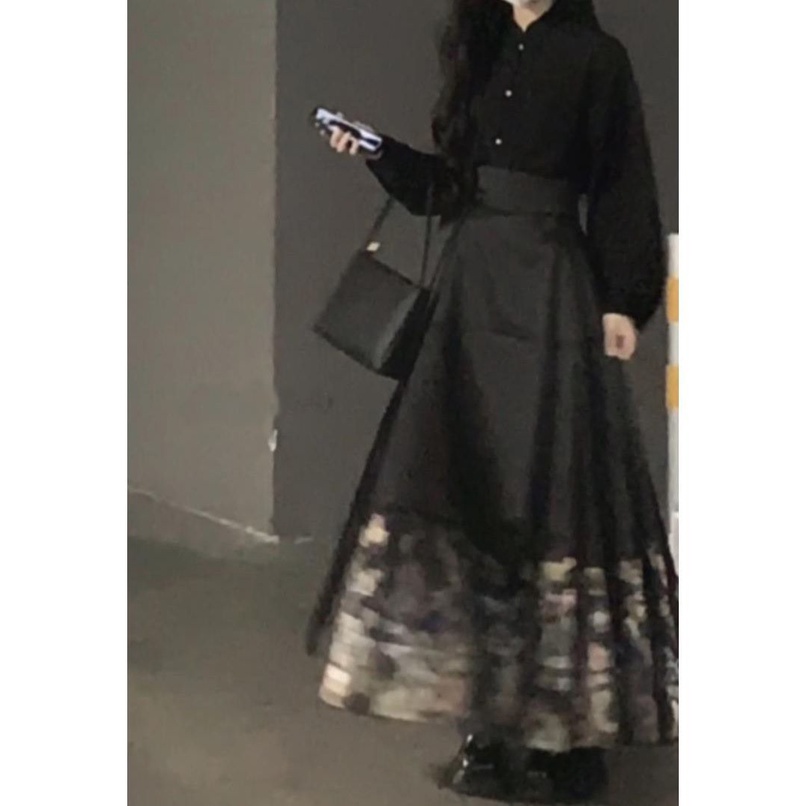 Set Áo Thun + Chân Váy Hai Mảnh Ôm Dáng Phong Cách Trung Hoa Thời Trang Mới 2023 6.253