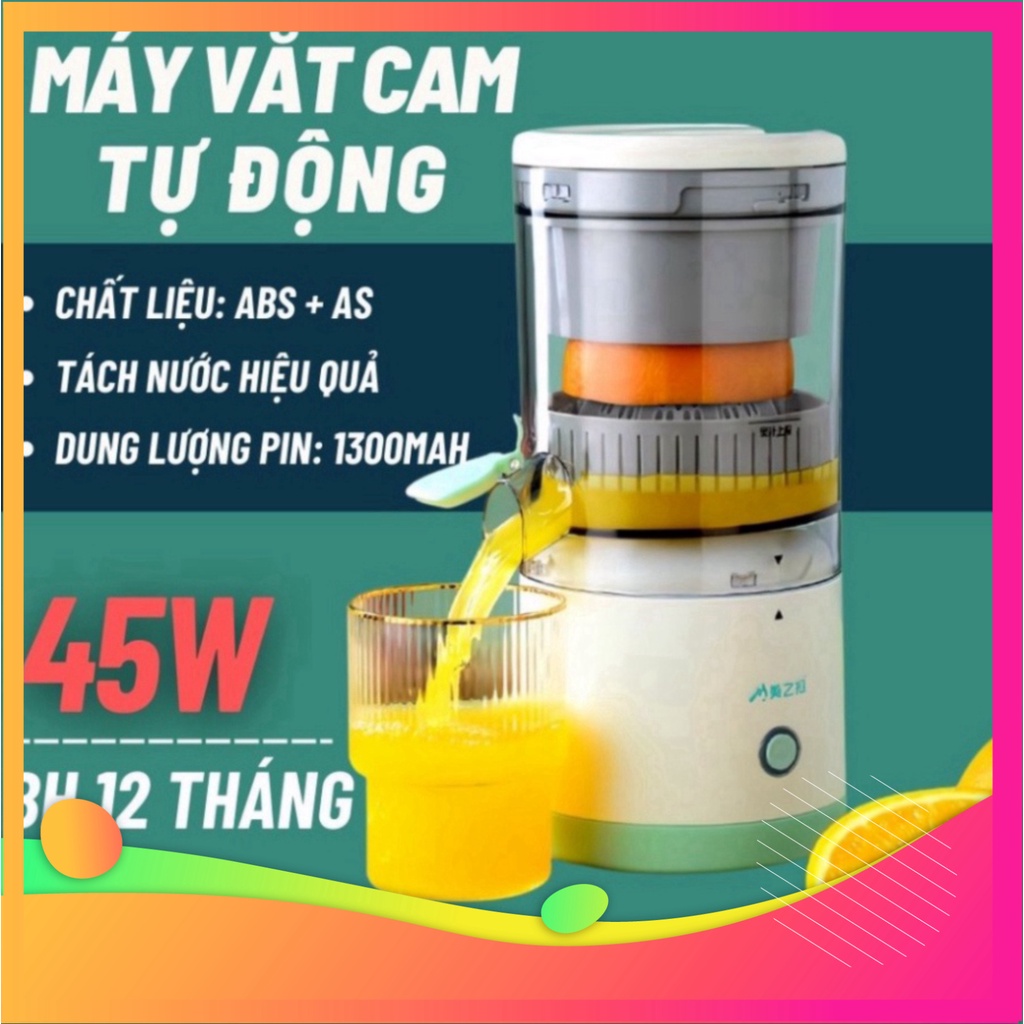 Máy Ép Cam Tự Động, Máy Vắt Cam Đa Năng - Máy Ép Hoa Quả Tự Động Sử Dụng Sạc USB Tiện Lợi Chất Lượng Cao New rẻ nhất sho