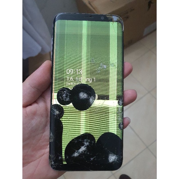 Samsung s8 plus hỏng màn hình, còn lên như hình