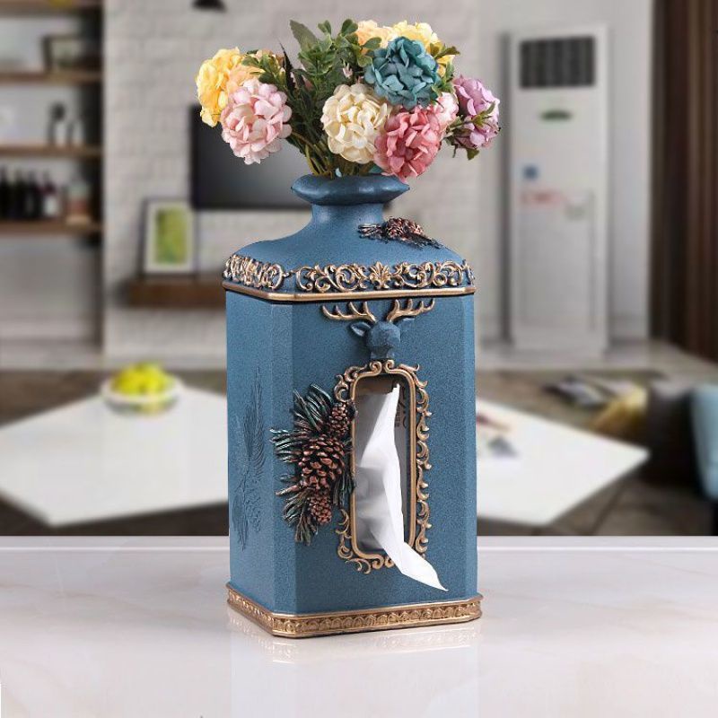 Hộp Đựng Khăn Giấy Dọc Để Bàn Ăn Phong Cách Châu Âu
