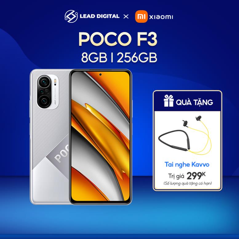 Điện thoại Xiaomi POCO F3 8GB l 256GB - Snapdragon 870 5G - AMOLED 120Hz -Phiên Bản chính hãng New