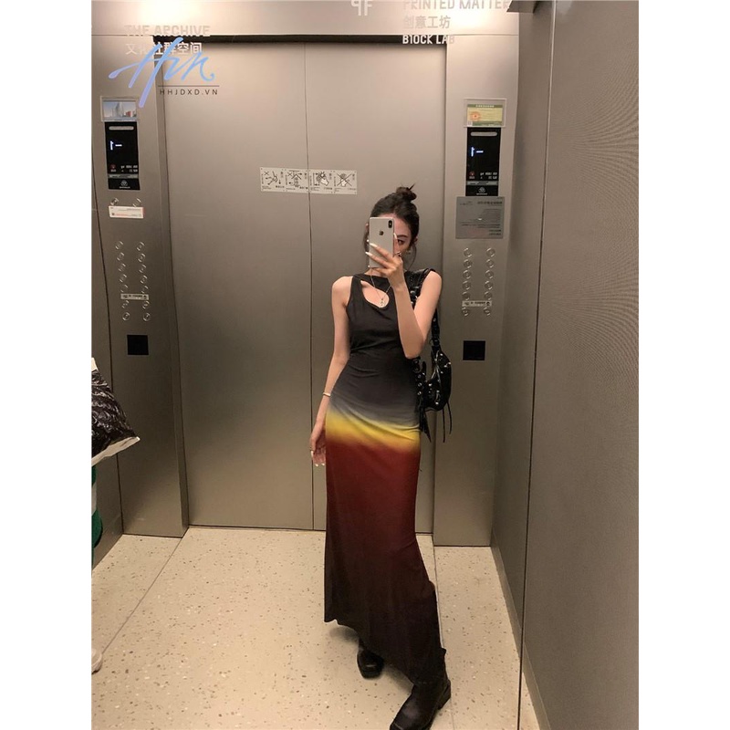 Đầm Dài Không Tay Thiết Kế Độc Đáo Thời Trang Mùa Hè Cho Nữ