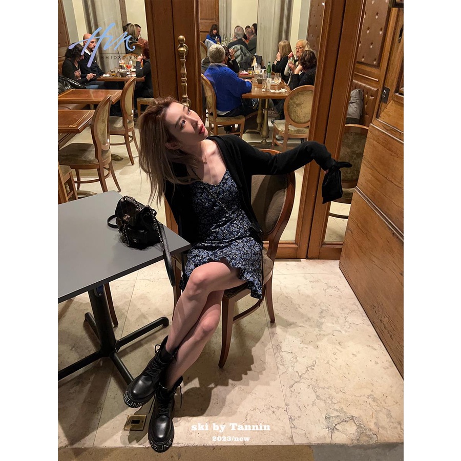 Đầm Hoa Hai Dây Thời Trang Mùa Hè Xinh Xắn Dành Cho Nữ