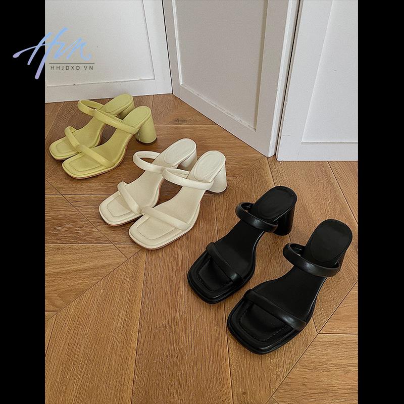 Sandal Cao Gót Một Dây Phong Cách Âu Mỹ Thời Trang Mùa Hè Cho Nữ