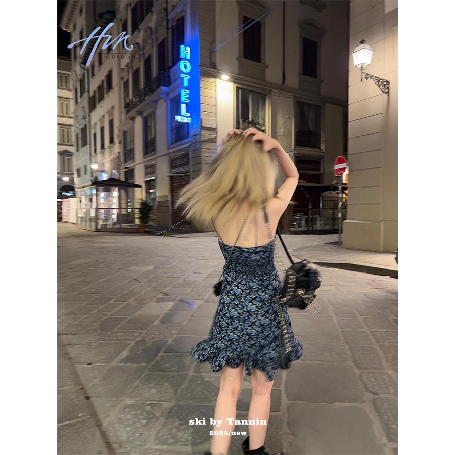 Đầm Hoa Hai Dây Thời Trang Mùa Hè Xinh Xắn Dành Cho Nữ